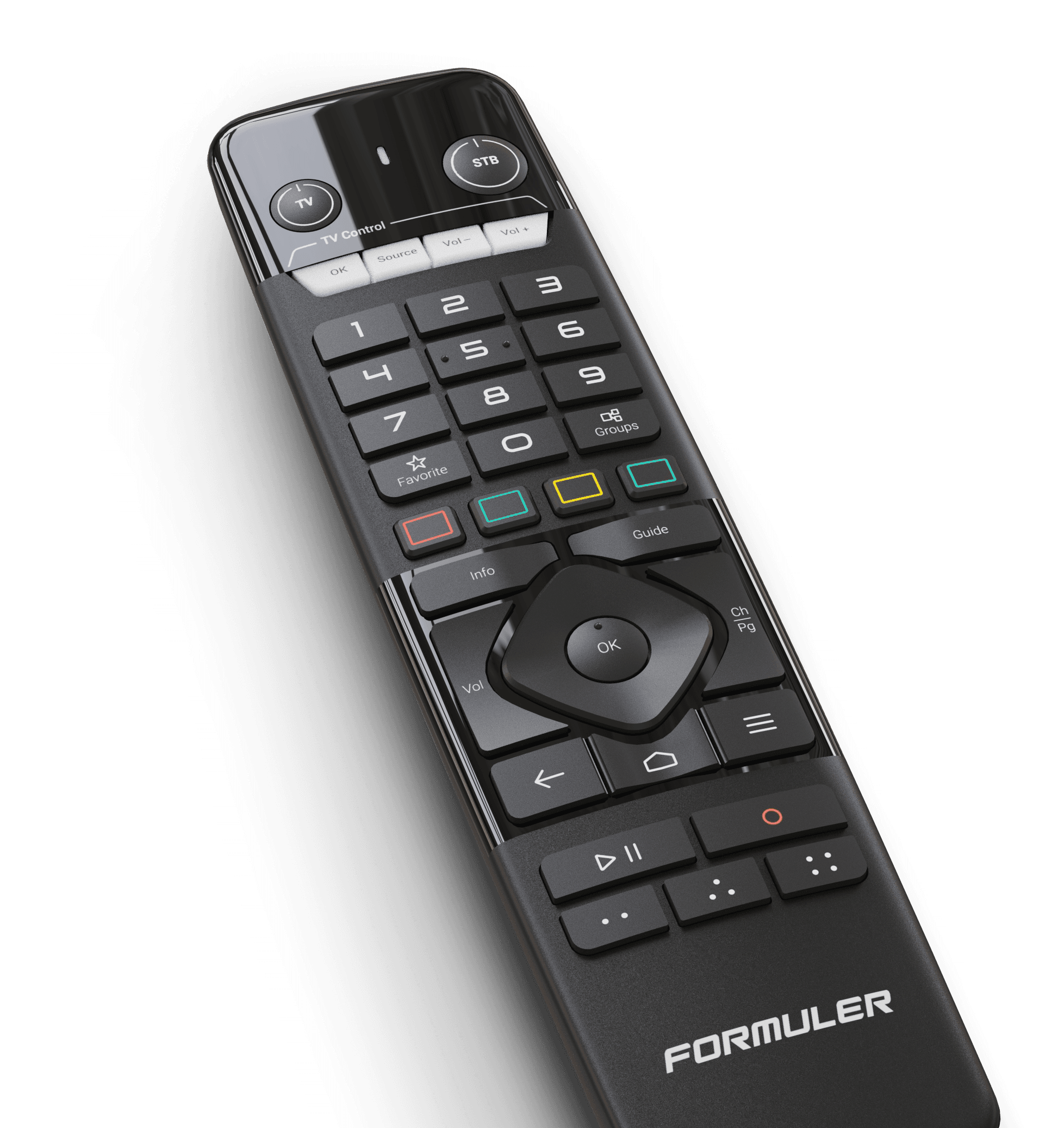 La télécommande universelle IR1 du Z10 et ses touches TV apprenantes