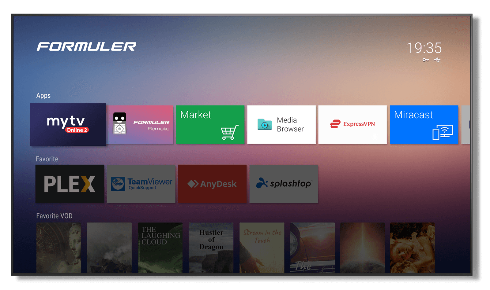 L'écran d'accueil du Z10, sans publicité