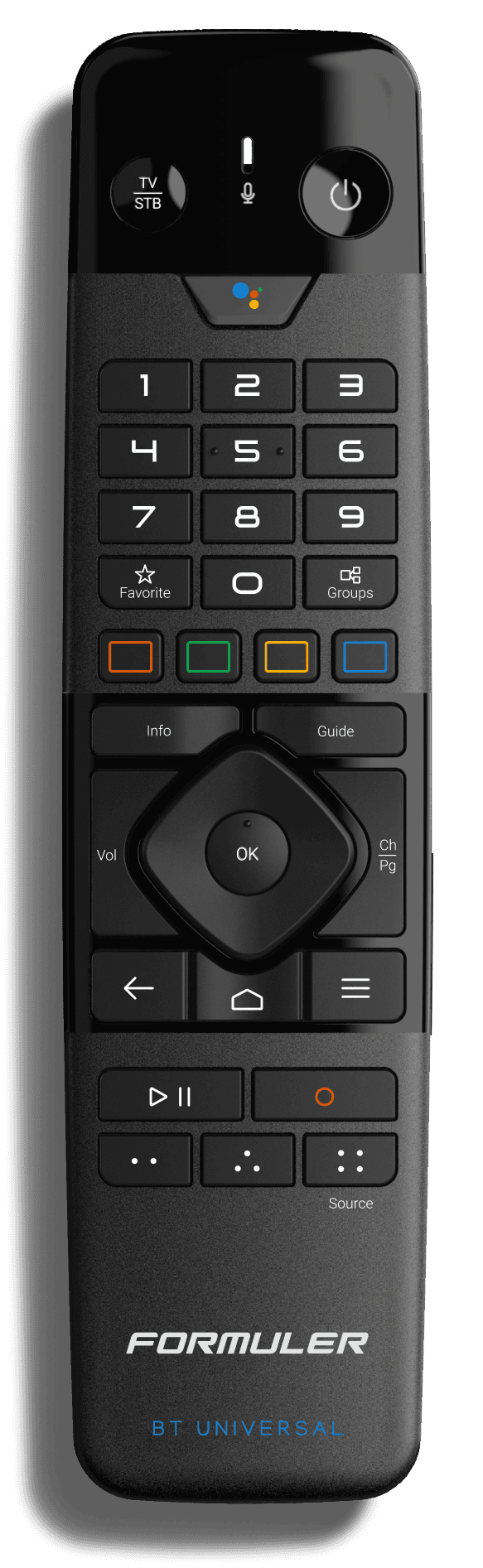 La télécommande vocale Bluetooth du Z12 Pro, vue de face