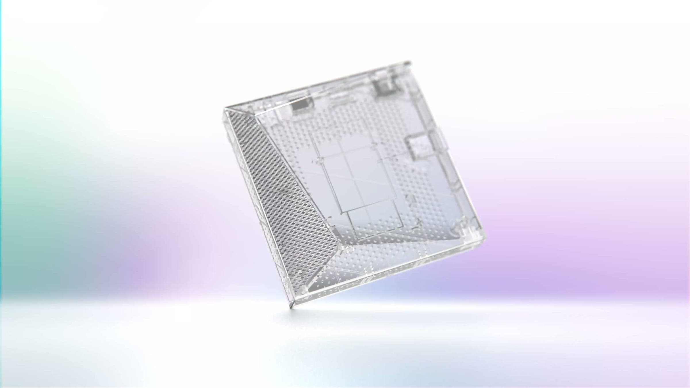 Le boîtier du Z12 Pro rendu transparent, montrant sa structure interne